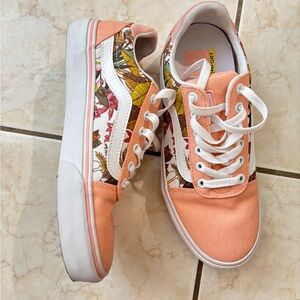 Vans Deluxe Peach “Hummingbird” Comfort Size 7.5 Barely Worn